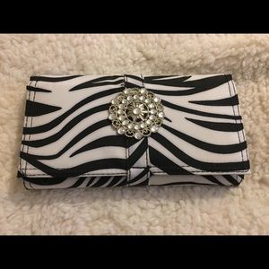 Zebra print makeup travel bag
